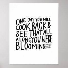 "..o tempo todo você estava florescendo" - poster