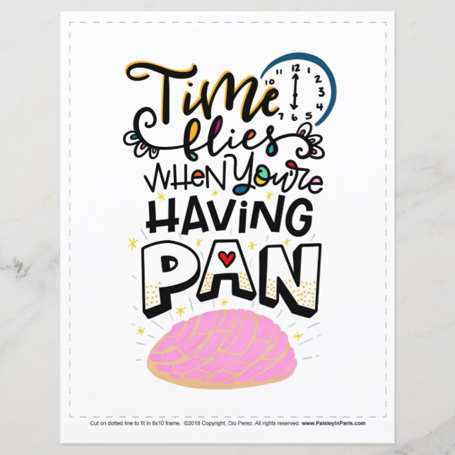 O tempo voa quando você está se divertindo, trim p (Frente)