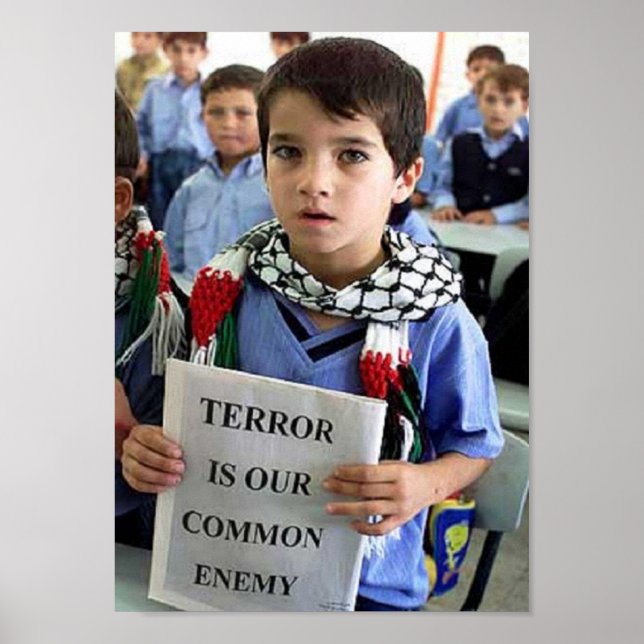 O terror é o nosso Poster do inimigo comum (Frente)