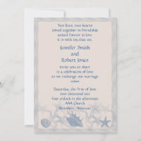 O tesouro do convite para o casamento marítimo