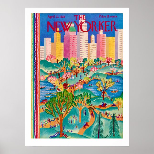 O The New Yorker Impressão de Abril de 1928 (Frente)
