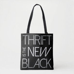 O Thrift é o novo Black Modern Tote Bag