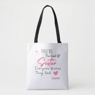 O tipo de Saco de Tote da Irmã - Presente Personal