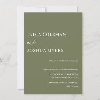 O Toscano: Convite de Casamento Verde