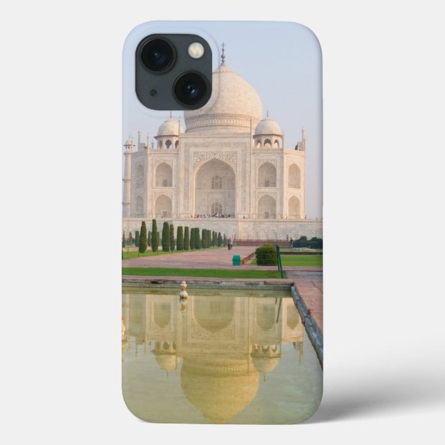 O tranquilo e pacífico Taj Mahal ao nascer do sol, (Verso)