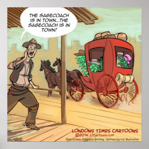 O Treinador Sage Está Na Cidade Engraçada Poster