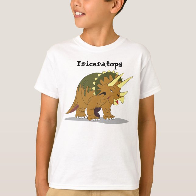 O Triceratops caçoa a camisa (Frente)
