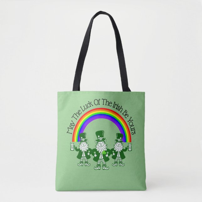 O Trio Leprechaun Por Toda A Impressão Tote Bag (Frente)