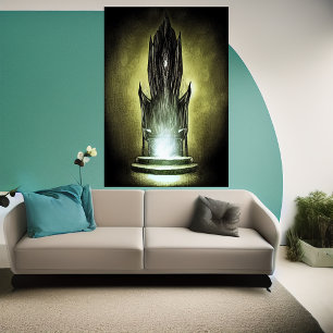 O trono AI Art Poster