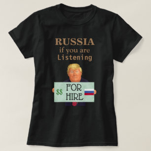 O trunfo trabalhará para o t-shirt de Rússia