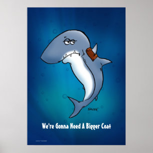 O tubarão está indo precisar um poster mais gran
