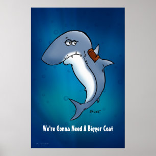 O tubarão está indo precisar um poster mais gran