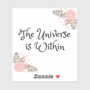 O Universo está dentro de um adesivo de 4"x4"