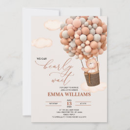 O Urso De Convite De chá de fraldas Que Podemos Es