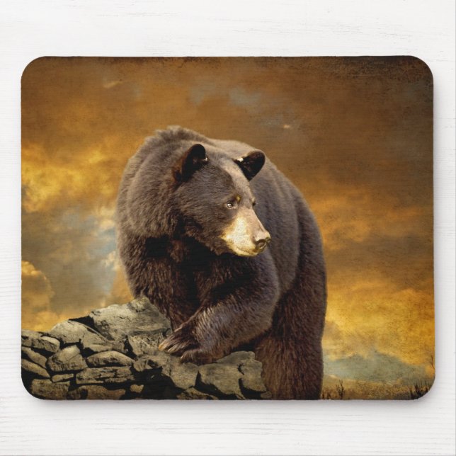O urso foi sobre a montanha - Mousepad (Frente)