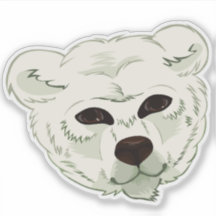 O Urso Polar // Adesivo de Vinil Personalizado