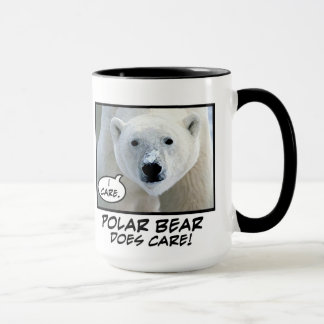 O urso polar importa-se! caneca