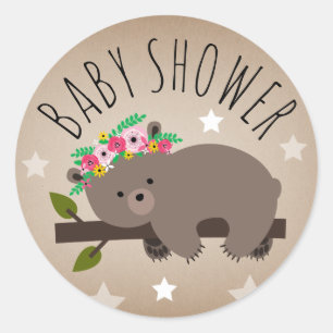O urso sonolento Stars a etiqueta do chá de