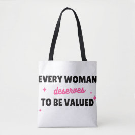 O Valor de uma Mulher – Bolsa Tote