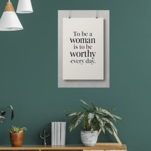 O Valor de uma Mulher – Poster de Arte