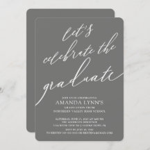 O vamos celebra o Convite para Graduação de Forman