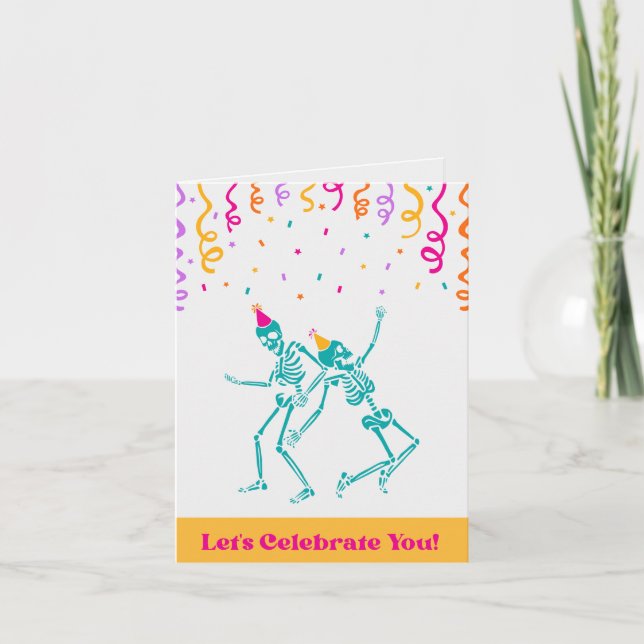 O vamos Celebra-Te! Cartão de Aniversário Quiroprá (Frente)