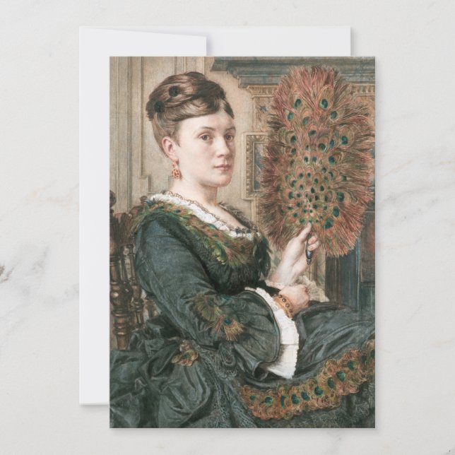 O ventilador Peacock | Edward John Poynter (Frente)