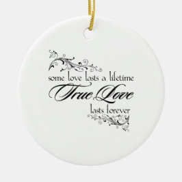 O verdadeiro amor dura um Enfeites de natal vitalí