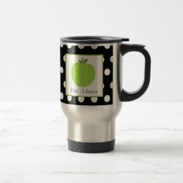 O verde Apple da caneca do professor enegrece com