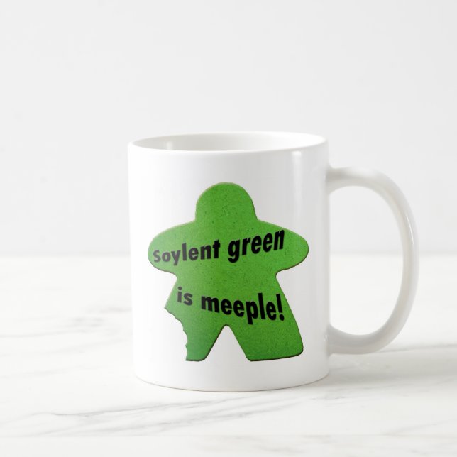 O verde de Soylent é caneca de Meeple (Direita)