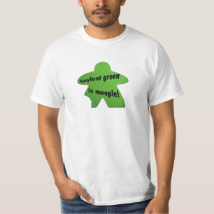 O verde de Soylent é t-shirt de Meeple
