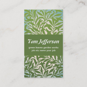 o verde deixa o cartão de visita