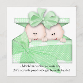 O verde JUNTA o convite ou o anúncio do chá de