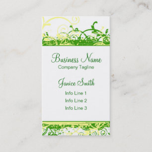 O verde roda modelo de cartão de negócios