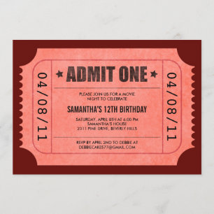 O vermelho admite convites de um bilhete