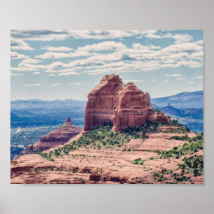 O vermelho de Sedona balança o poster de  