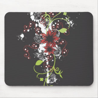 O vermelho floresce Mousepad