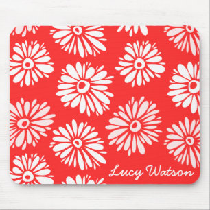 O vermelho floresce Mousepad