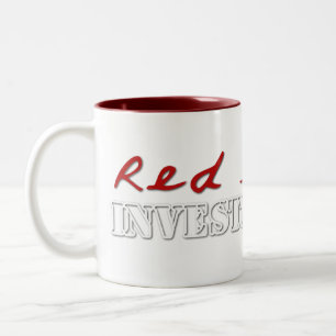O vermelho lixa canecas do logotipo