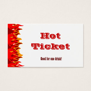O vermelho quente do bilhete arde o modelo do