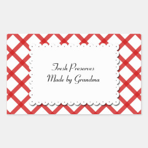 O vermelho verifica a etiqueta branca do costume