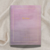 O Verso | Caderno de Poeta Personalizado Roxo e Do