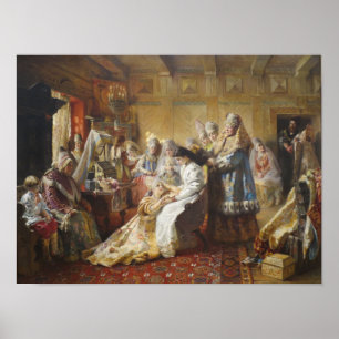 O vestuário por Makovsky - poster da noiva do