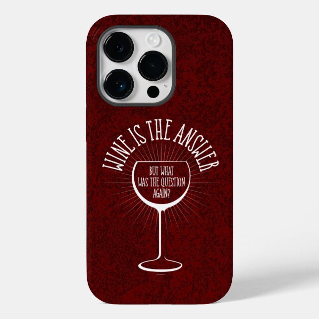 O Vinho É A capas de iphone Do Caseiro De Resposta (Verso)