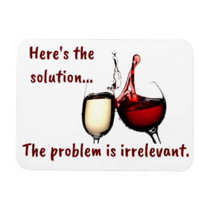 O vinho é o íman da solução