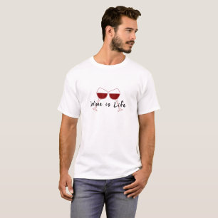 O vinho é T do roupa do vinho do t-shirt da vid
