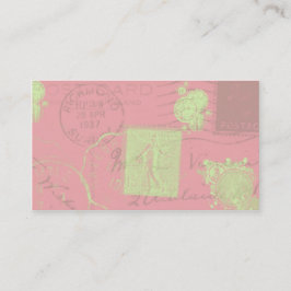 O vintage carimba cartões de visitas do negócio IV