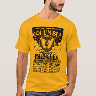 O vintage Colômbia Bicycles a camisa da propagand