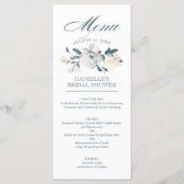 O vintage floresce menu de |