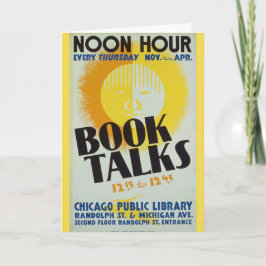 O vintage "livro fala" o cartão